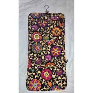 Vera Bradley Hanging Travel Organizer Provencal Floral Quilted Toiletry Bag Blac
